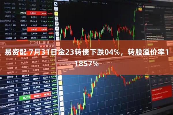 易资配 7月31日金23转债下跌04%，转股溢价率11857%