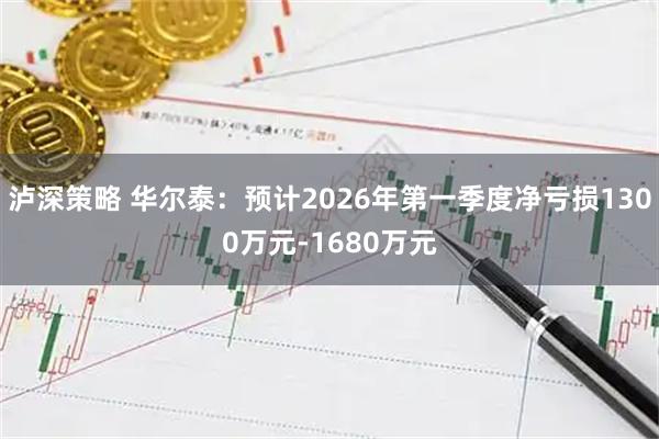 泸深策略 华尔泰：预计2026年第一季度净亏损1300万元-1680万元
